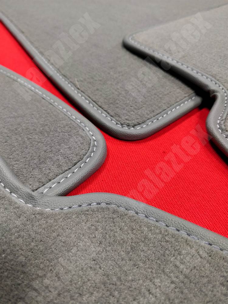 mercedes 190 w201 gri velur halı paspas 1