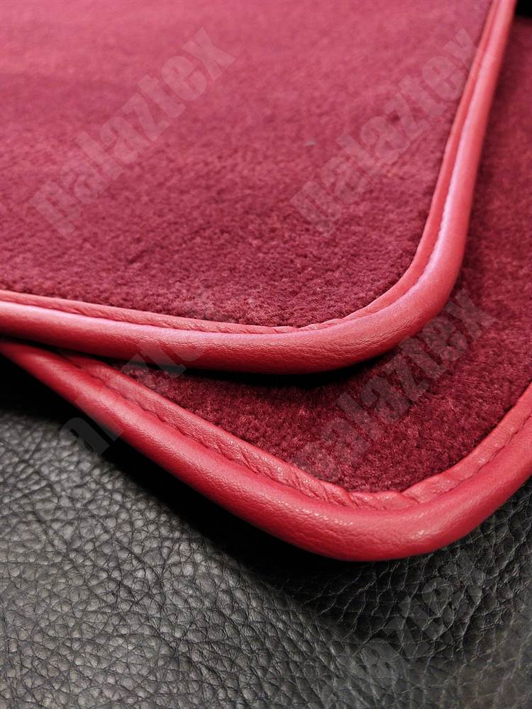 mercedes w201 kırmızı velur halı paspas 1