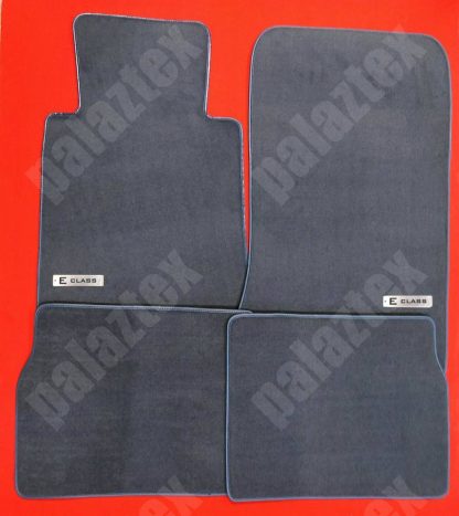 mercedes w124 e200 e250 e300 mavi velur halı paspas takımı