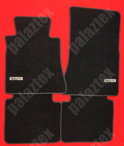 mercedes w126 siyah fitilli halı paspas takımı