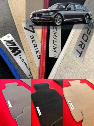 bmw 7 serisi g11-g12 logolu velur halı paspas