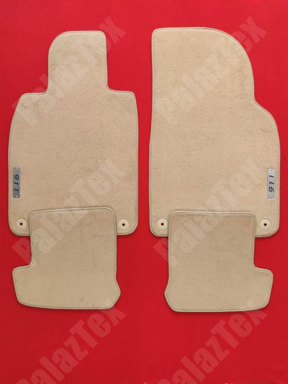 porsche 911 991 uyumlu 2012-2019 bej halı paspas seti