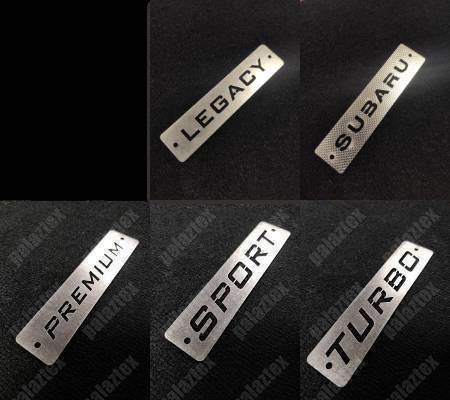 subaru legacy metal paspas logoları