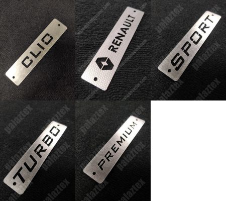 clio metal paspas logosu
