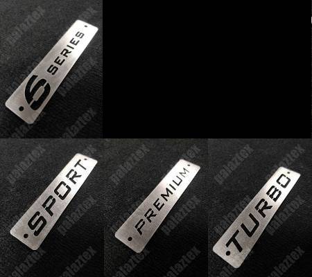 mazda 6 serisi metal paspas logosu