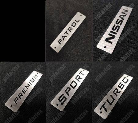 nissan patrol metal paspas logosu