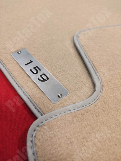 alfa romeo 159 için özel dikim bej halı paspas