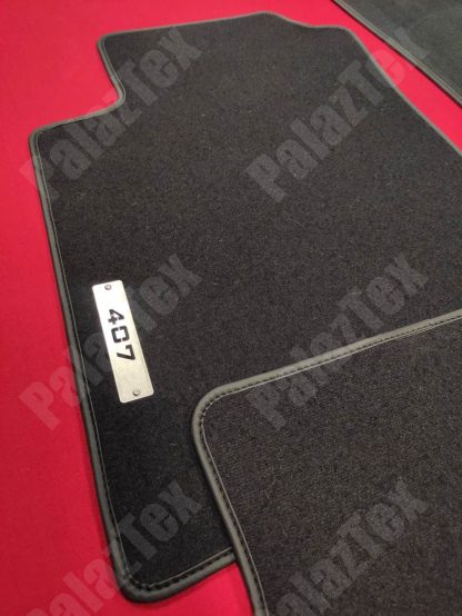 peugeot 407 logolu siyah halı paspas seti