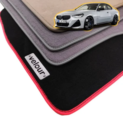 bmw 2 serisi g42 g87 coupe velur halı paspas