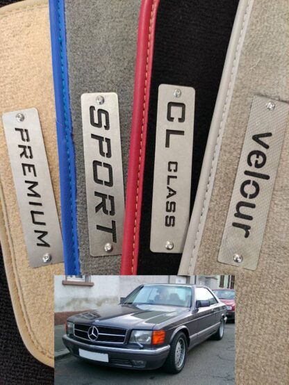 mercedes c126 sec velur halı paspas