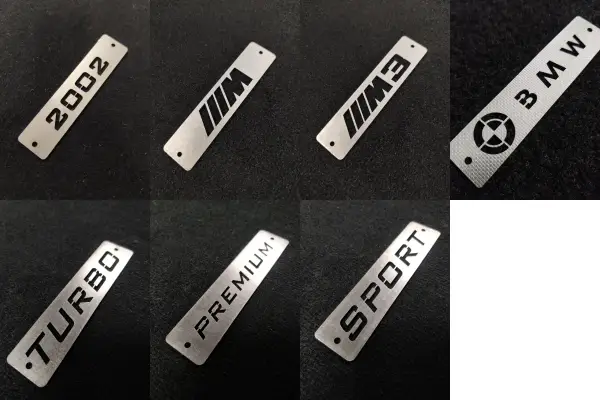 bmw 2002 metal logo