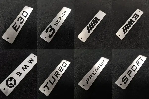 bmw e30 metal logo
