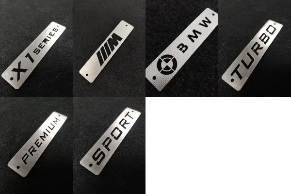bmw x1 metal logo