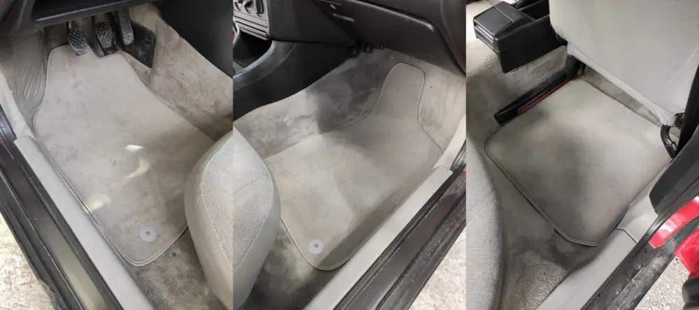 audi 80 gri velur paspas uygulaması