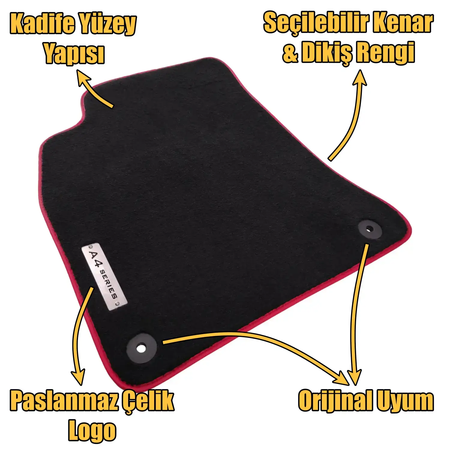 velur audi a4 paspas takımının özellikleri