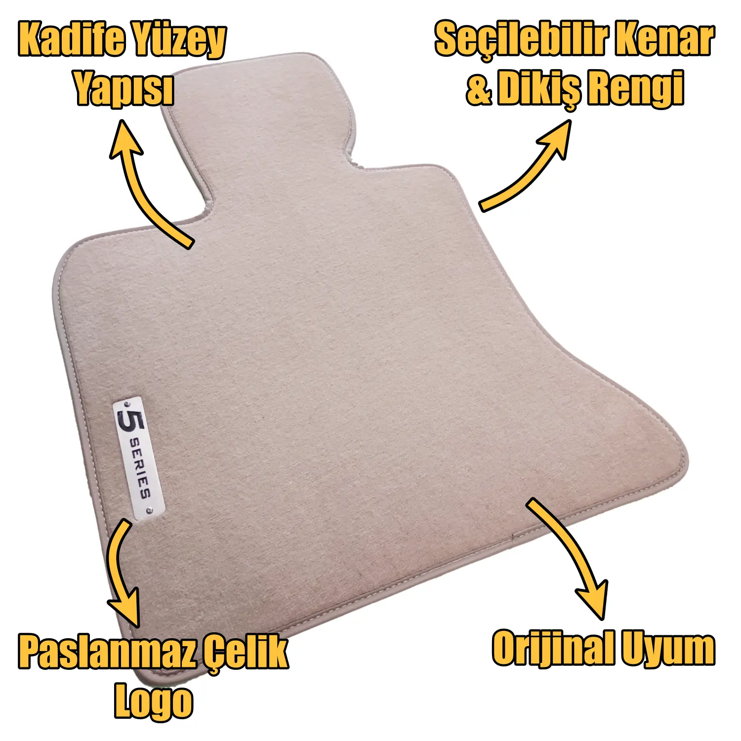 bmw 5 serisi gt f07 velur paspas özellikleri