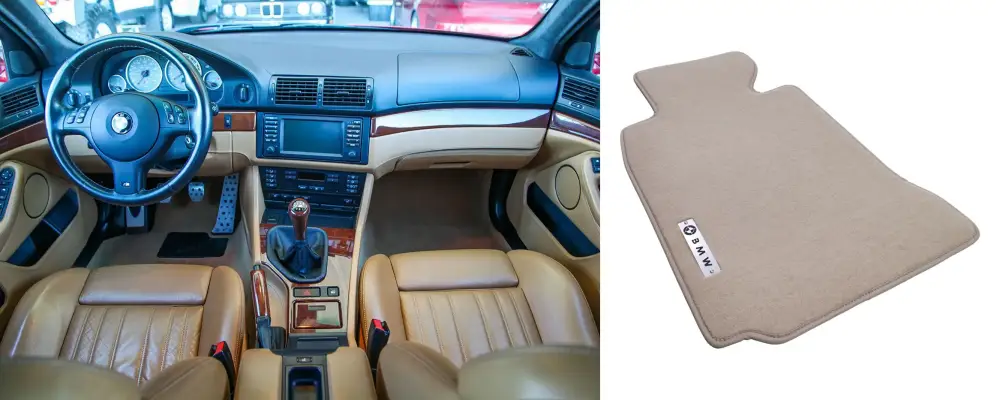 bmw e39 kasa için bej paspas