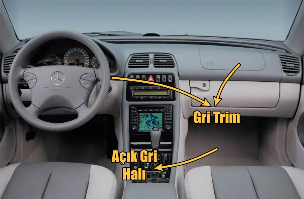 mercedes clk w208 için paspas fikri