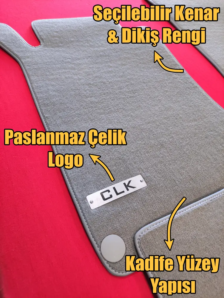 mercedes clk w209 velur paspas özellikleri