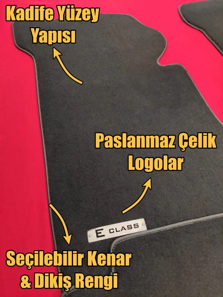 mercedes w115 velur paspas özellikleri