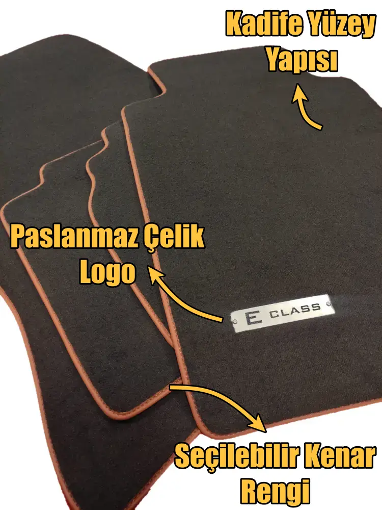 mercedes w124 kasa uyumlu velur paspas takımının özellikleri