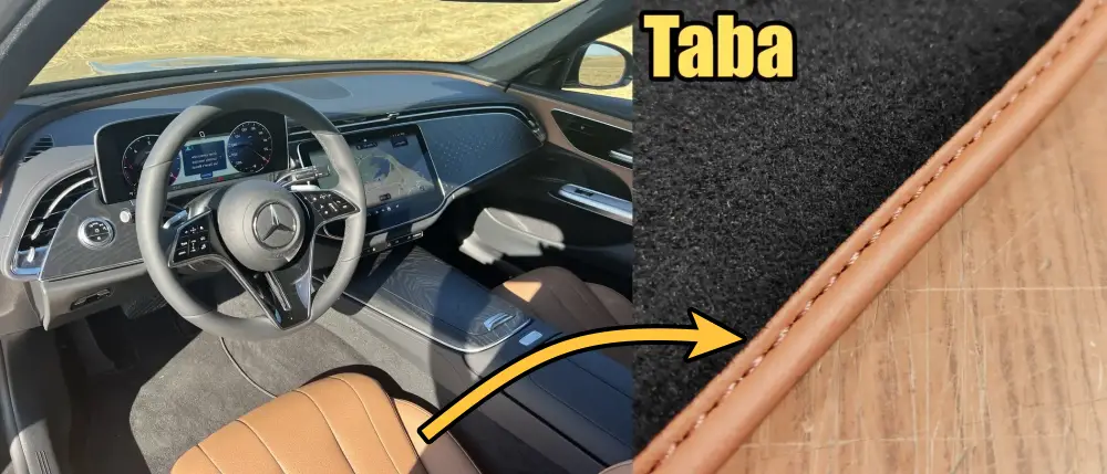 mercedes e serisi w214 için paspas fikri