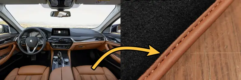 taba kenarlı bmw g30 paspas fikri