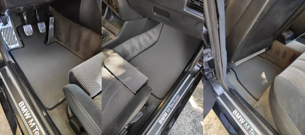 bmw e30 velur paspas uygulaması