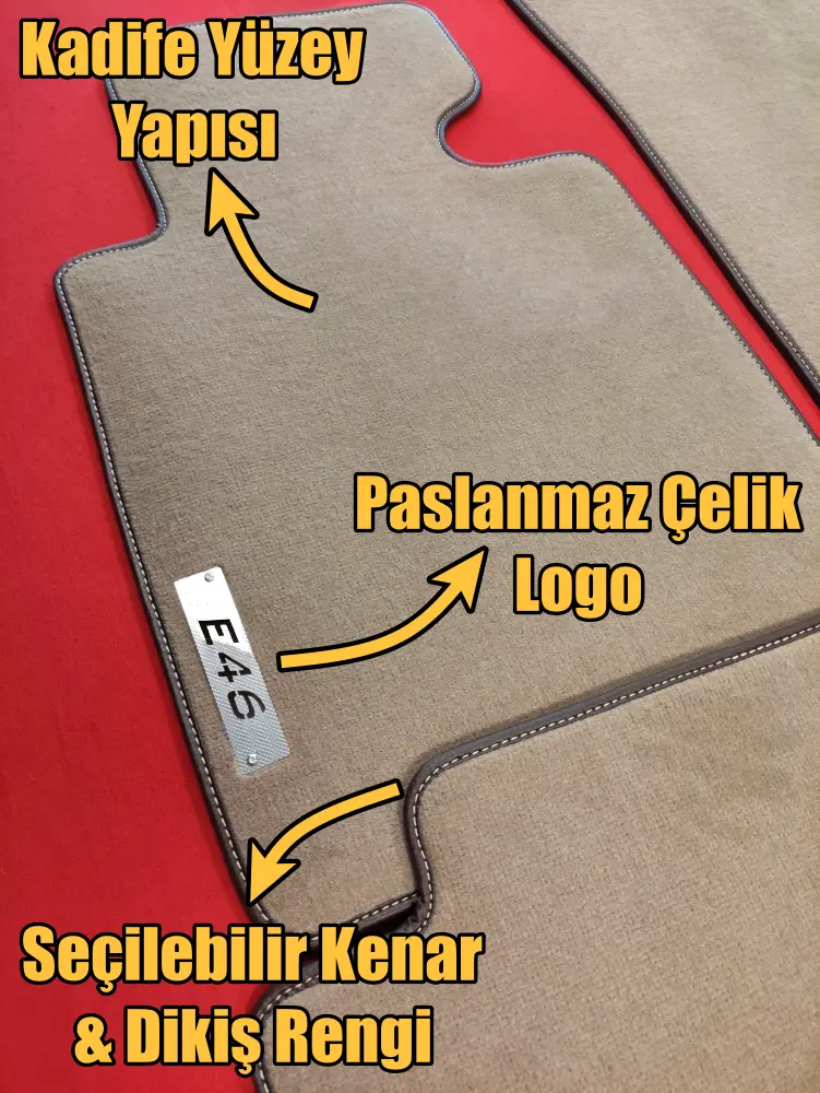 bmw e46 velur paspas özellikleri