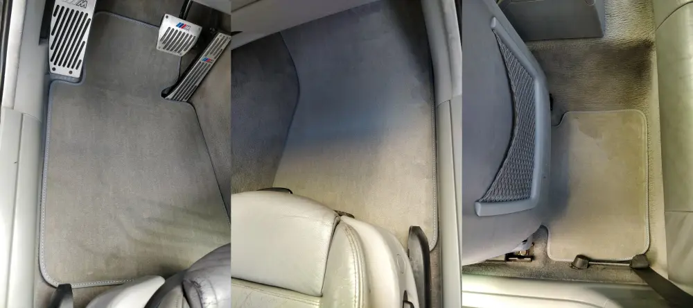 bmw e46 gri velur paspas uygulaması