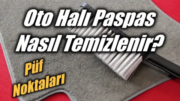 oto halı paspas nasıl temizlenir