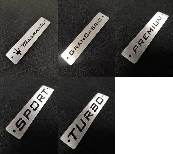 maserati grancabrio metal logo