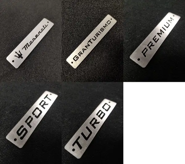 maserati granturismo metal logo