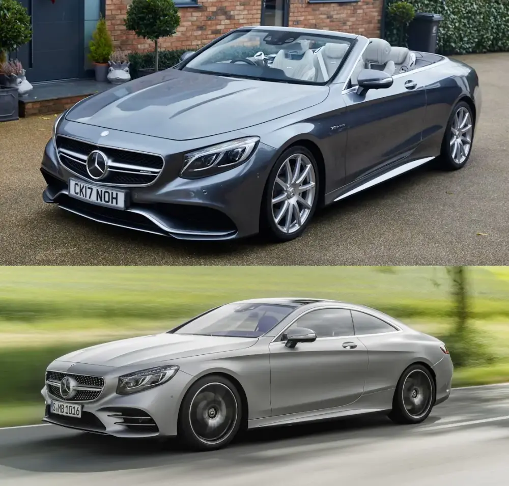 mercedes s class coupe convertible