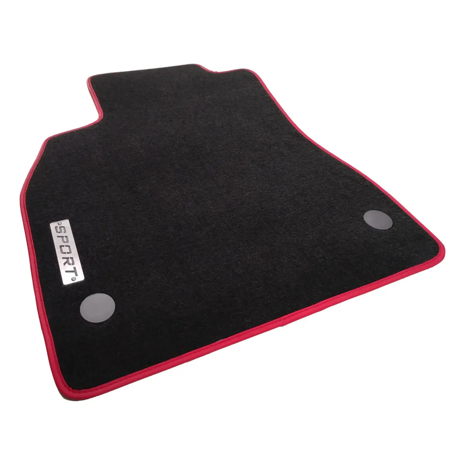 renault megane 3 siyah halı kırmızı kenarlı logolu velur paspas