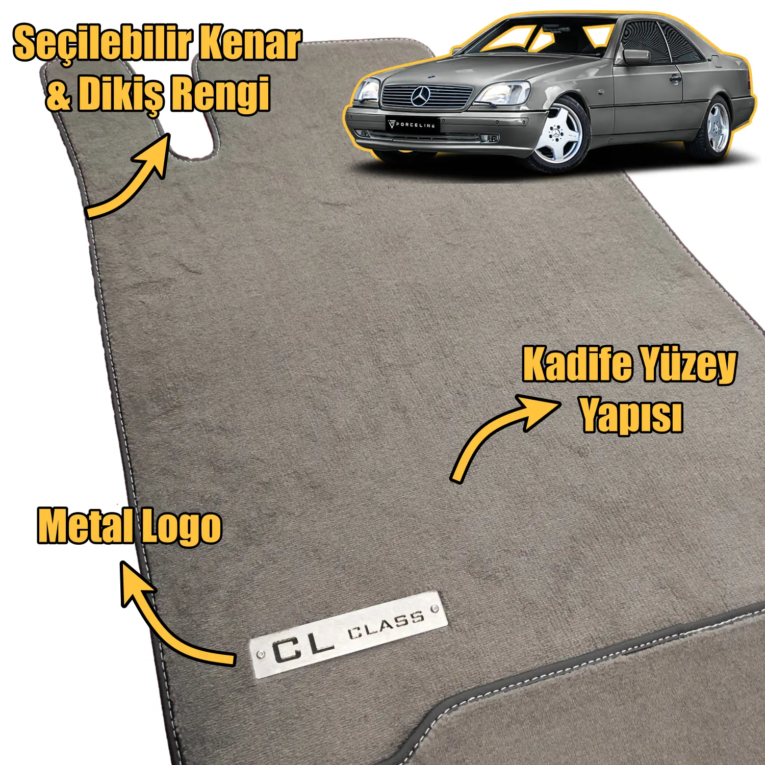 velur mercedes cl c140 paspas özellikleri