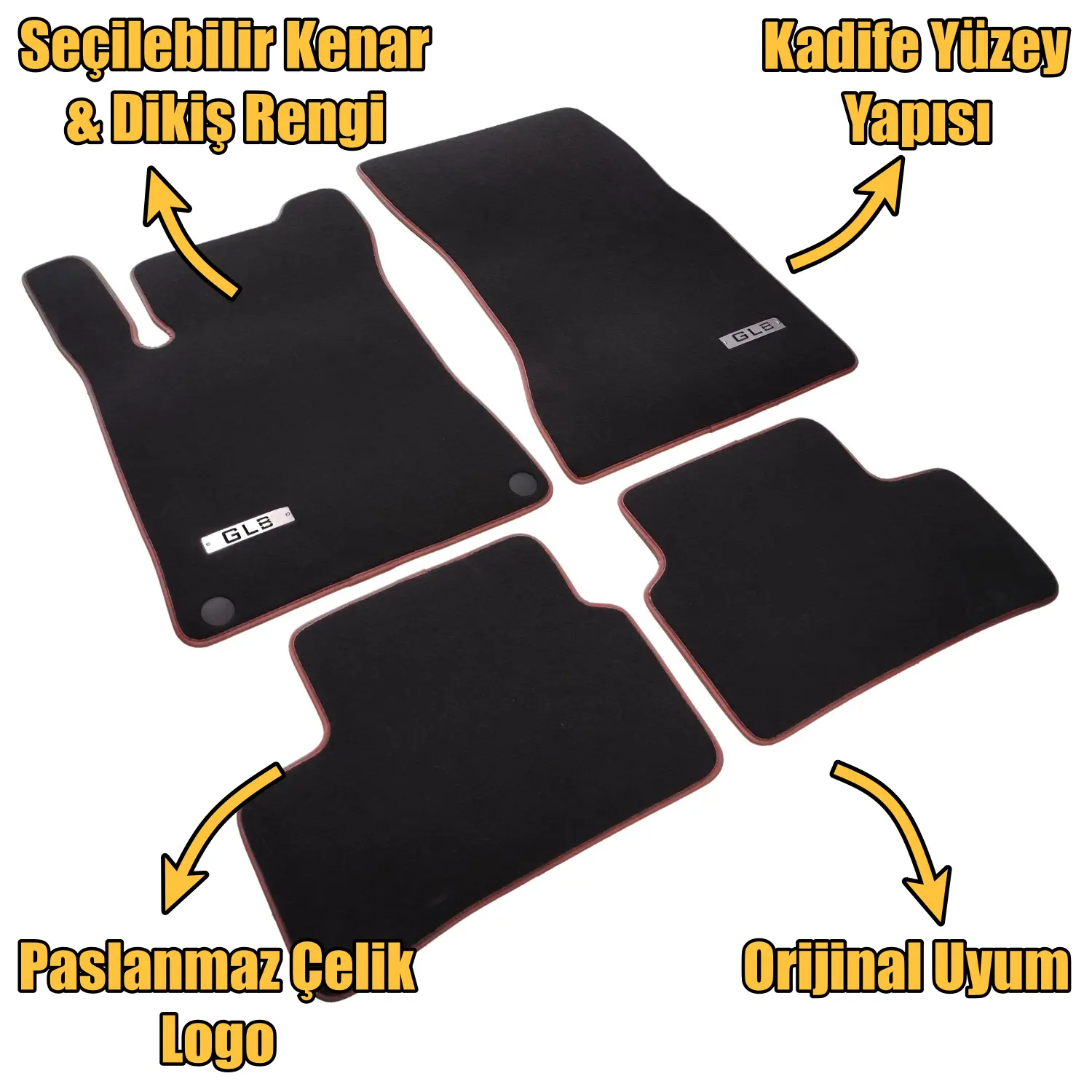 velur mercedes glb paspas özellikleri