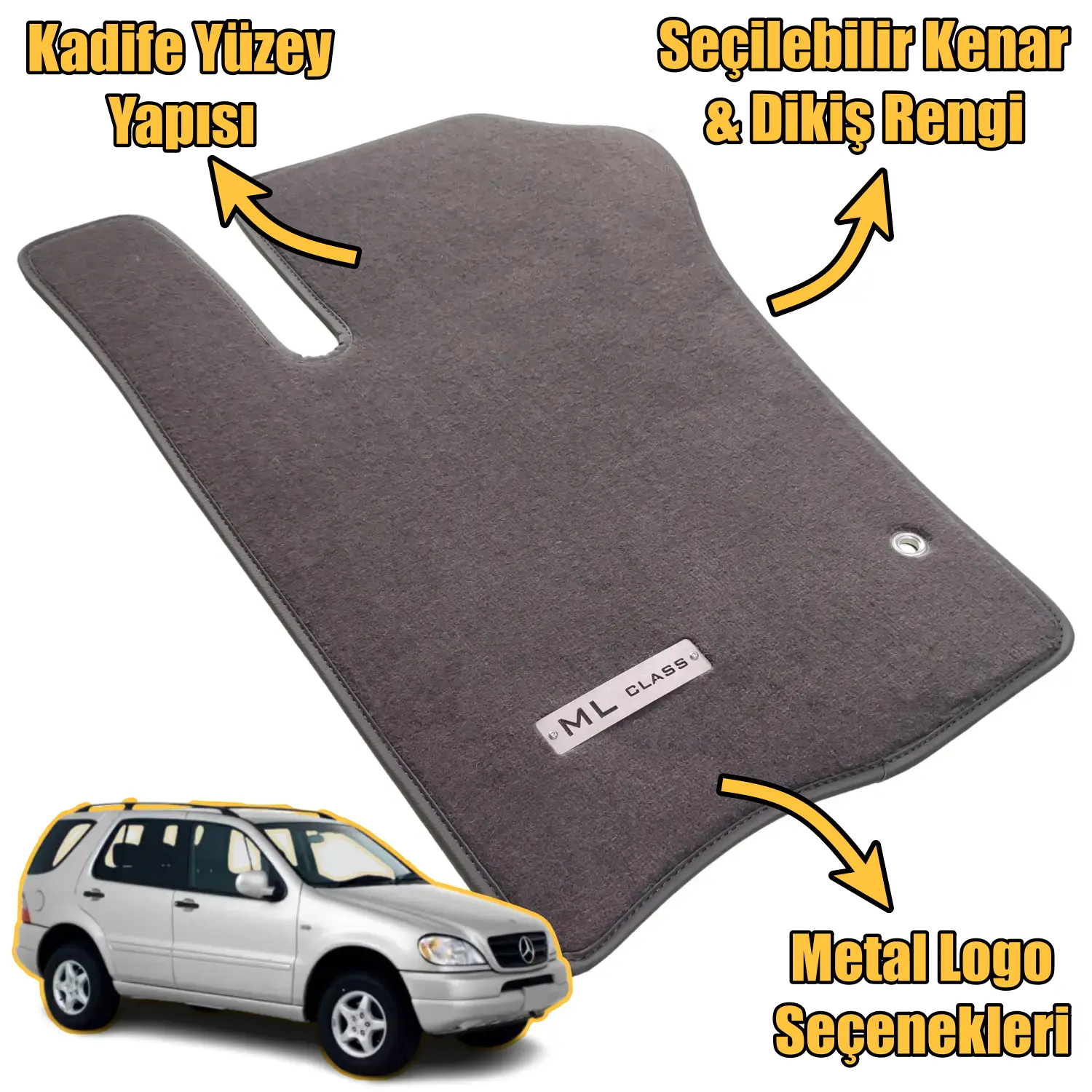 velur mercedes ml w163 paspas özellikleri 1997-2005