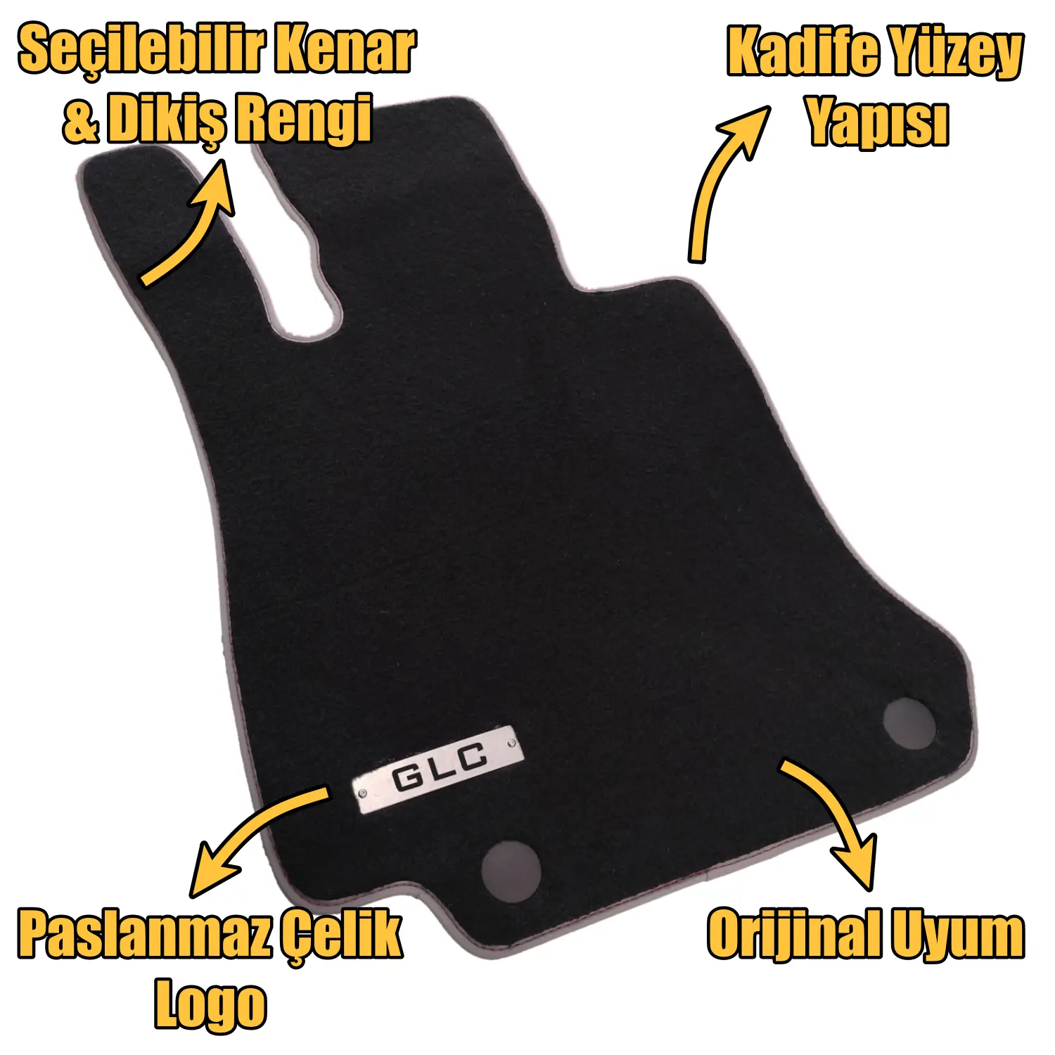 velur mercedes glc paspas özellikleri