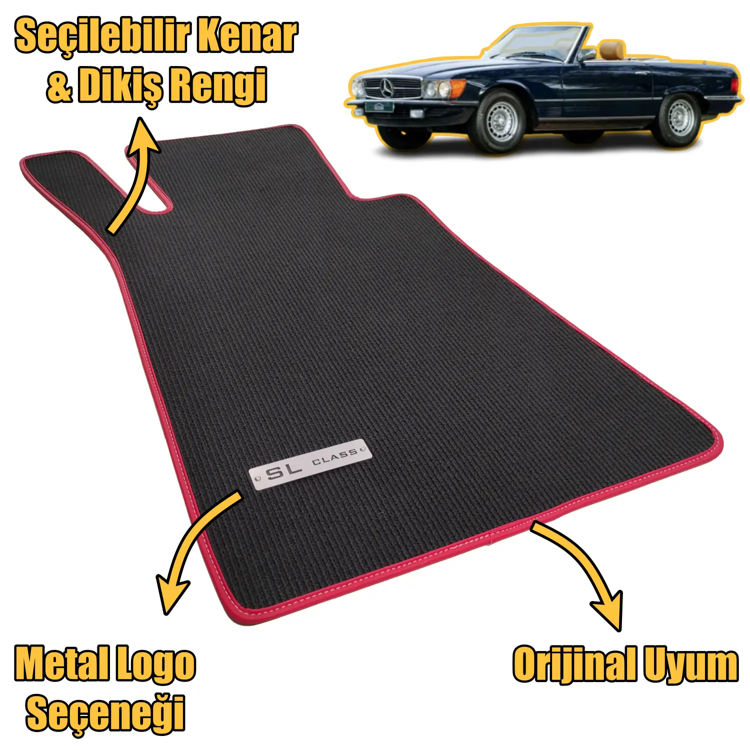 velur mercedes sl r107 paspas özellikleri