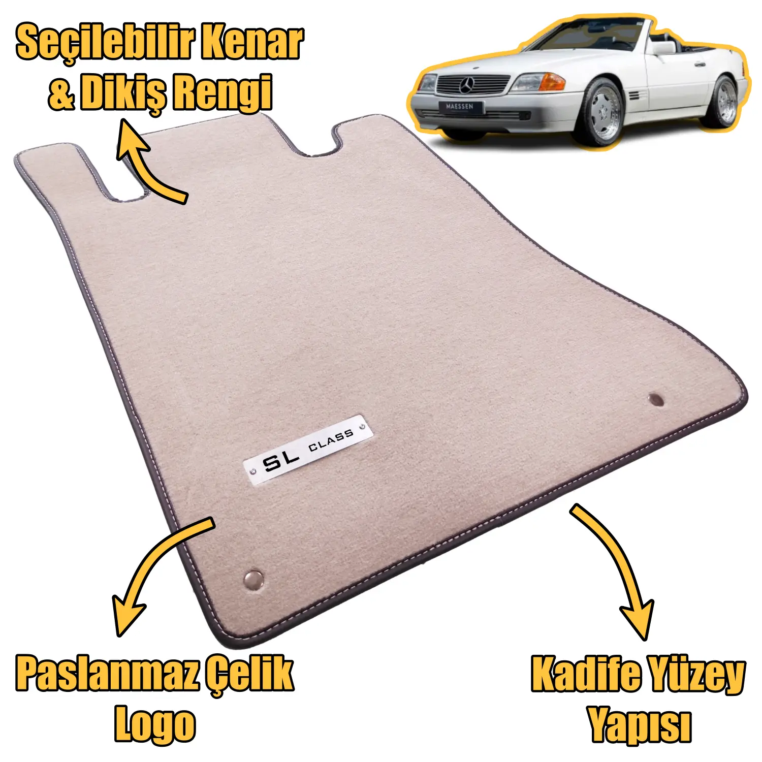 velur mercedes sl r129 paspas özellikleri