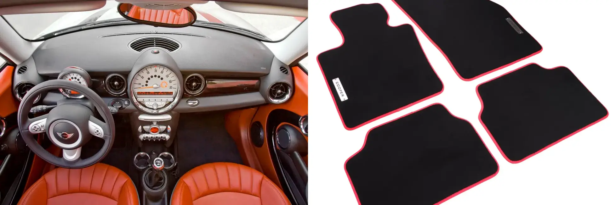 mini cooper için paspas tasarım fikri